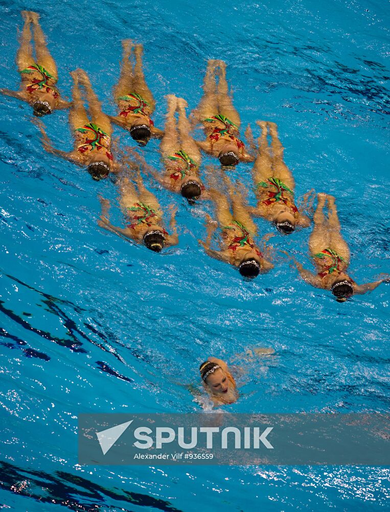 Ukraine's synchronized swimming team