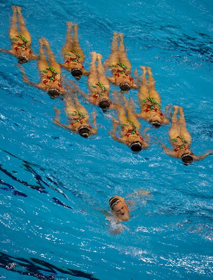 Ukraine's synchronized swimming team