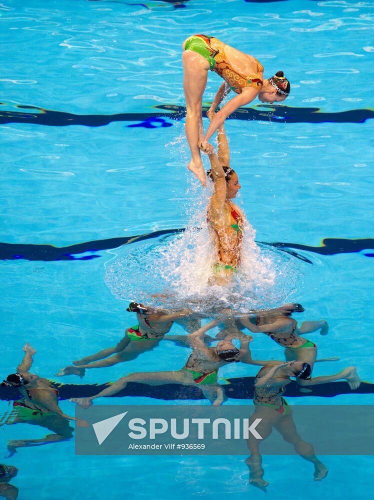 Ukraine's synchronized swimming team