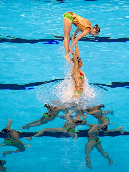 Ukraine's synchronized swimming team