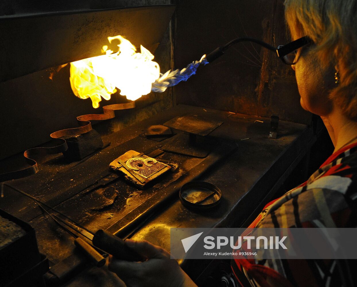 Work of "Rostov enamel factory" in Rostov Veliky
