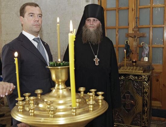 President Medvedev on a working visit to Vladimir