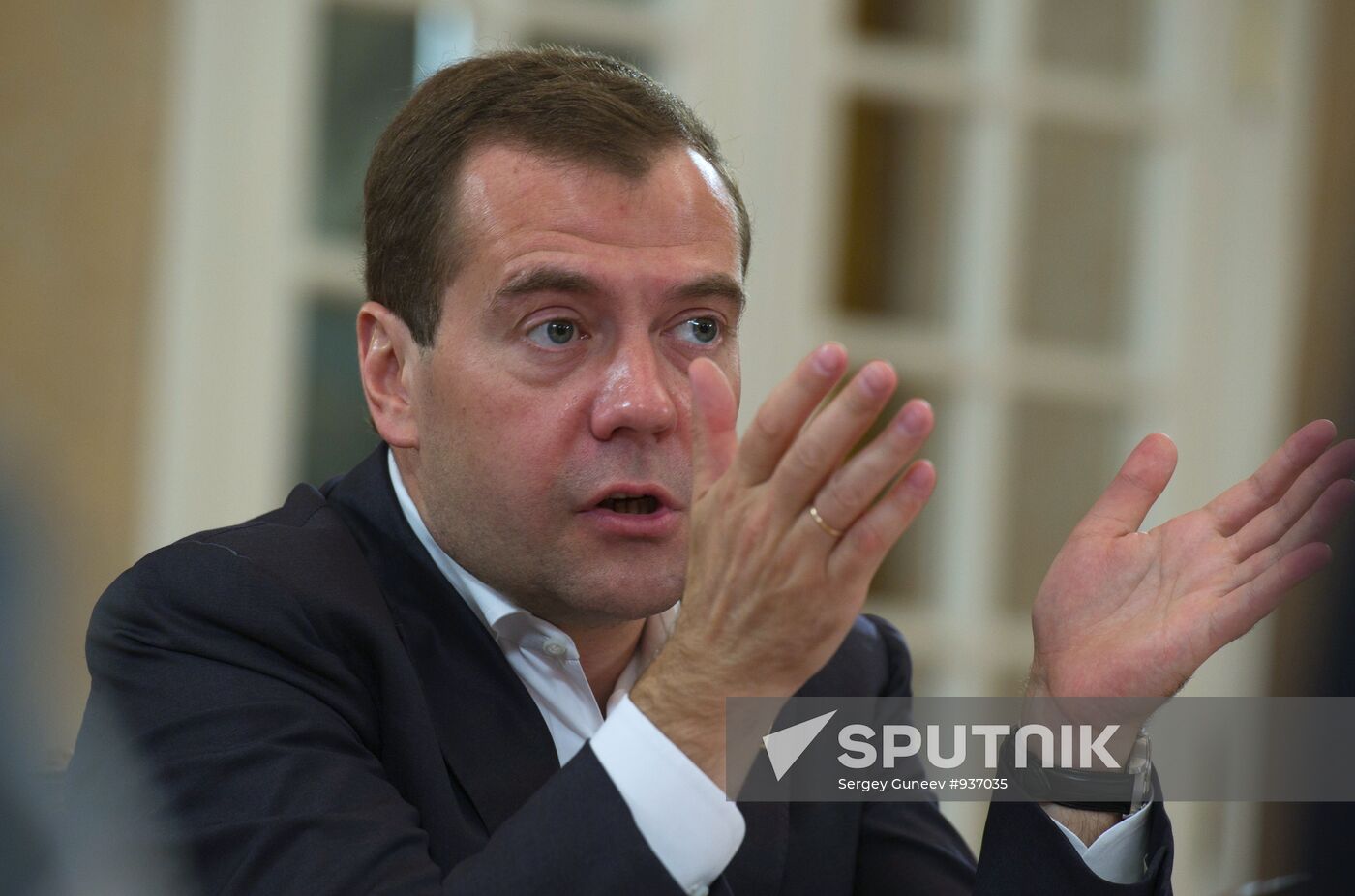 President Medvedev on a working visit to Vladimir