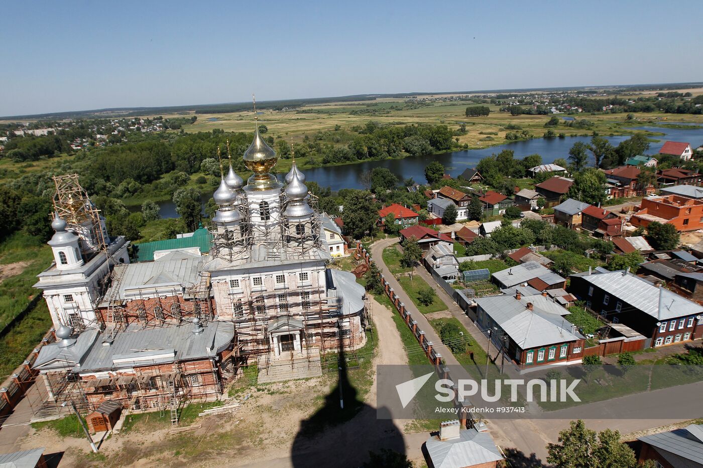 Voskresensky Cathedral in town of Shuya