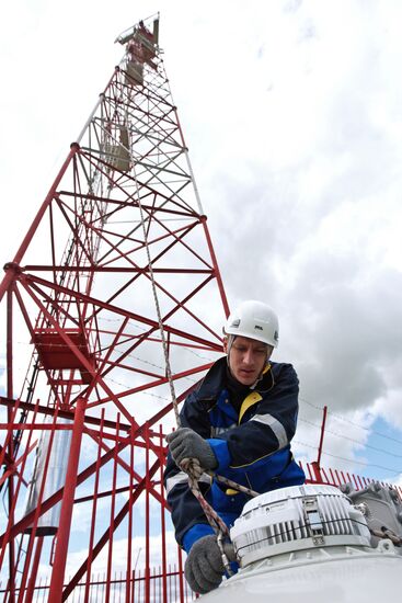 Installation of cell phone towers in the Tomsk region