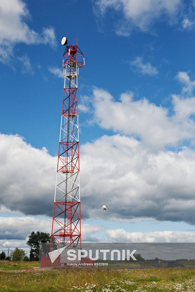 Installation of cell phone towers in the Tomsk region