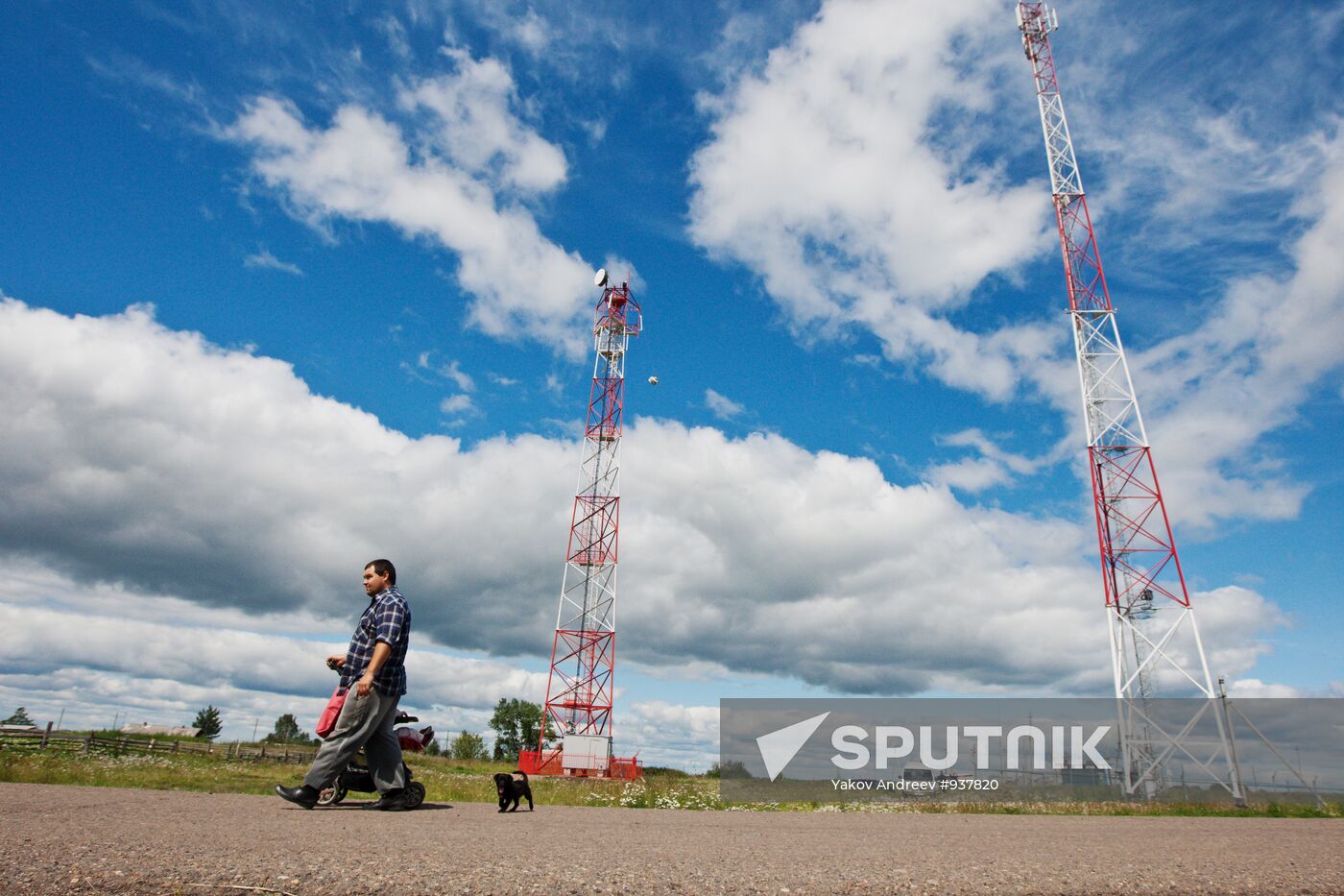 Installation of cell phone towers in the Tomsk region