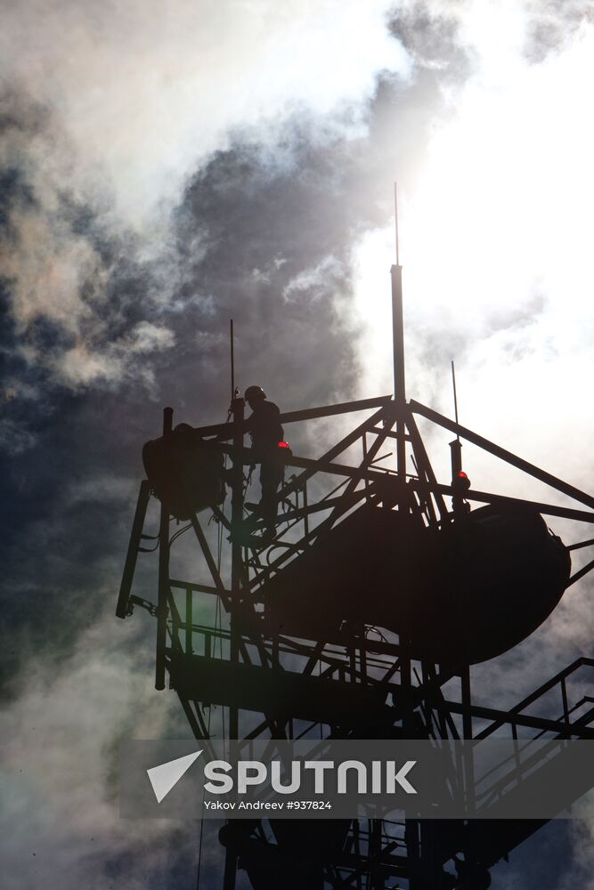 Installation of cell phone towers in the Tomsk region