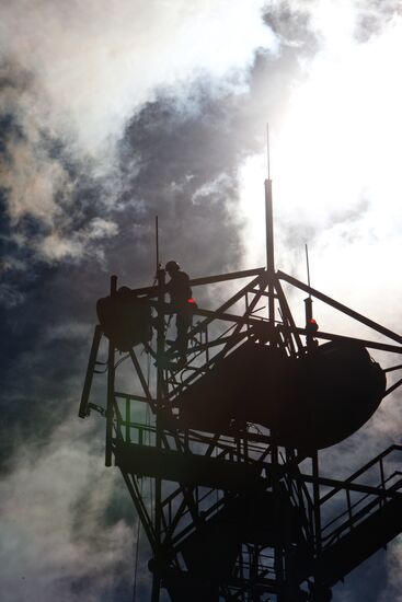 Installation of cell phone towers in the Tomsk region