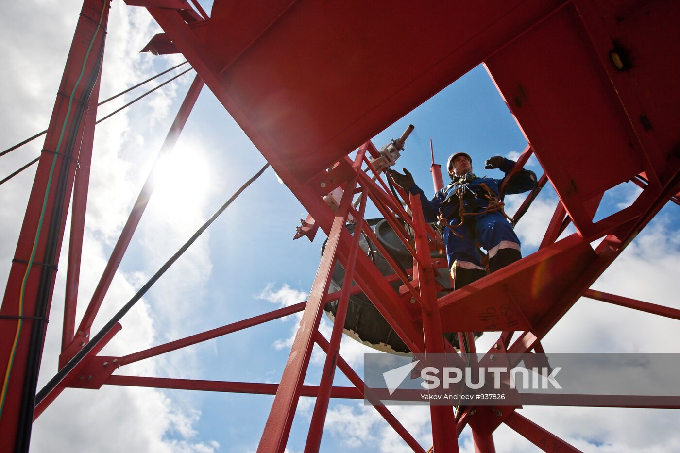 Installation of cell phone towers in the Tomsk region