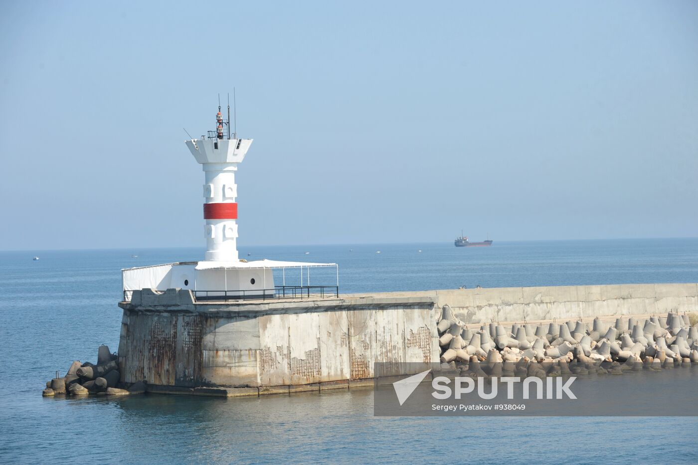Signal beacon for war ships in the Russian Black Sea Fleet in Se