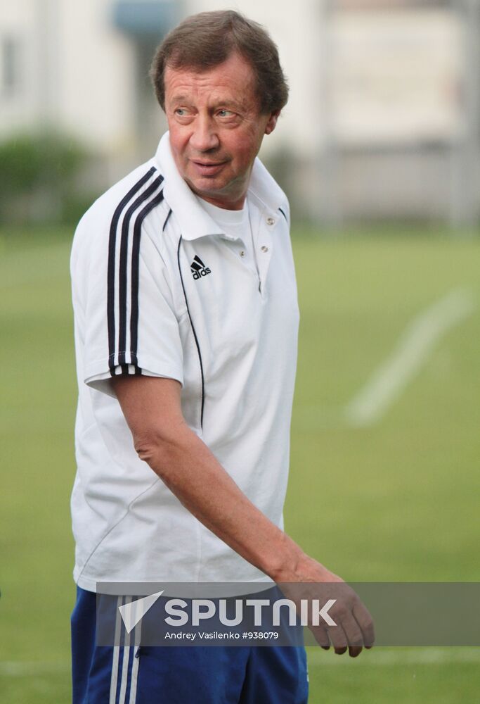 Pre-match training of FC "Dynamo" (Kiev, Ukraine)