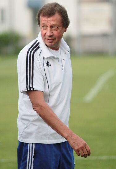 Pre-match training of FC "Dynamo" (Kiev, Ukraine)