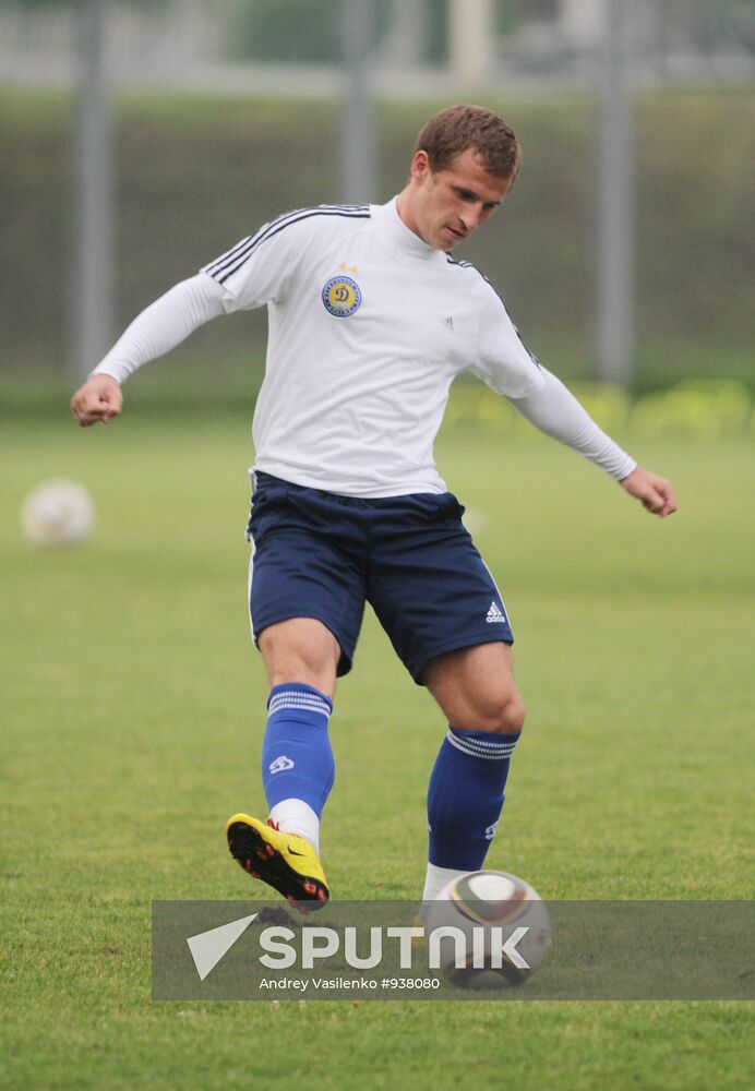 Pre-match training of FC "Dynamo" (Kiev, Ukraine)