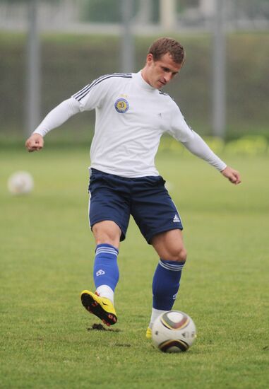 Pre-match training of FC "Dynamo" (Kiev, Ukraine)