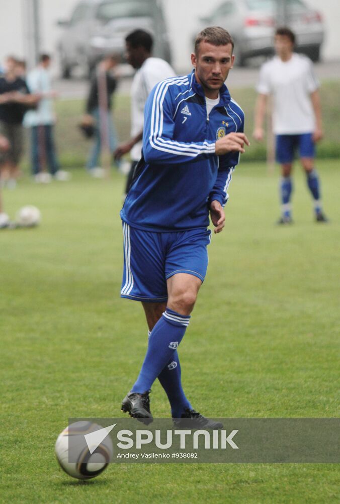 Pre-match training of FC "Dynamo" (Kiev, Ukraine)