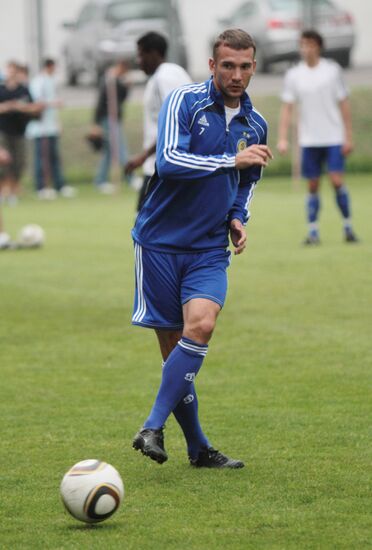 Pre-match training of FC "Dynamo" (Kiev, Ukraine)