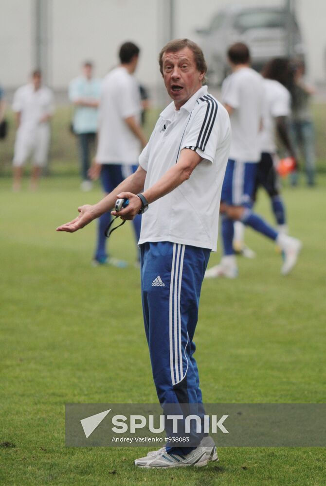 Pre-match training of FC "Dynamo" (Kiev, Ukraine)