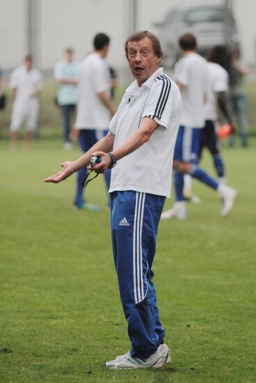 Pre-match training of FC "Dynamo" (Kiev, Ukraine)