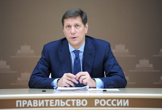 Alexander Zhukov holds video conference