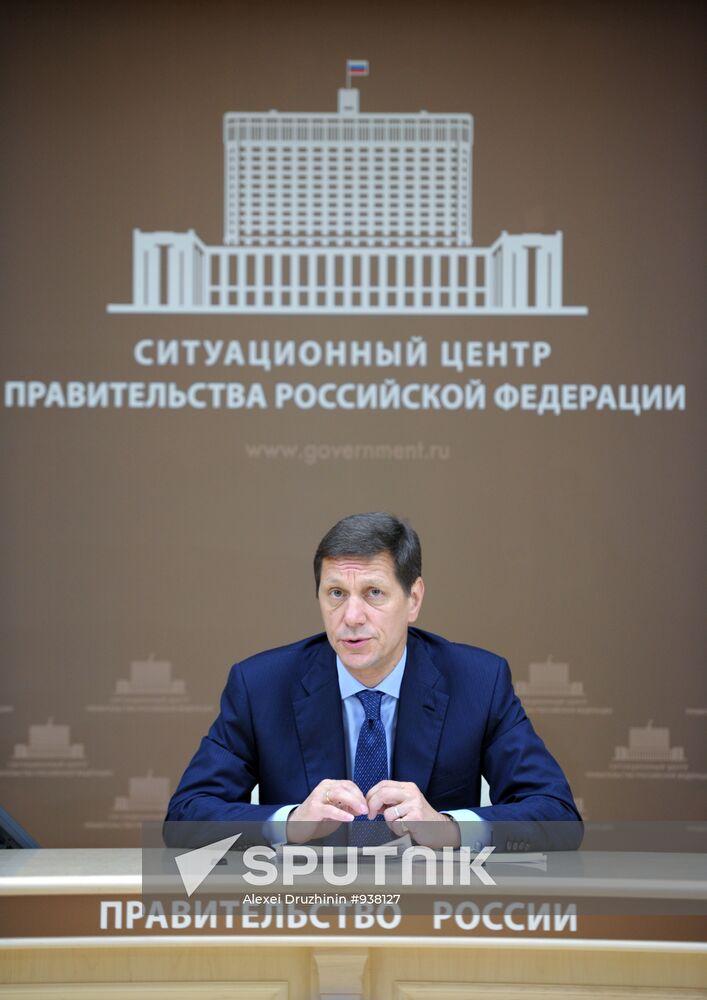 Alexander Zhukov holds video conference