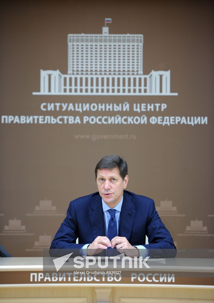 Alexander Zhukov holds video conference