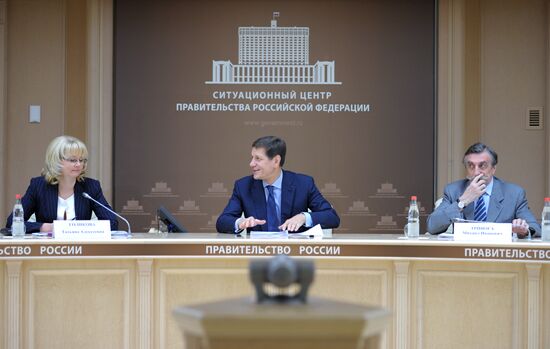 Alexander Zhukov holds video conference