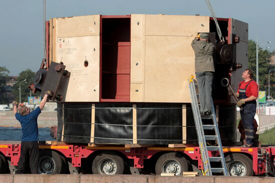 Wheel for Boguchany Hydroelectric Power Station loaded