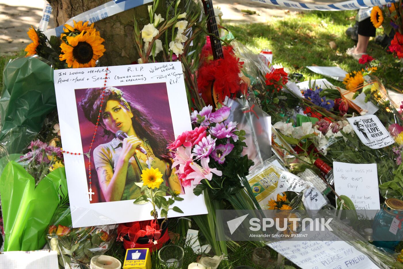 Near Amy Winehouse's residence in London
