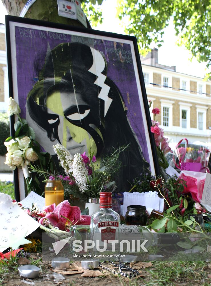 Near Amy Winehouse's residence in London