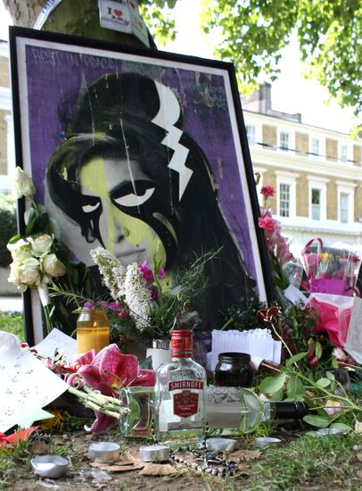 Near Amy Winehouse's residence in London