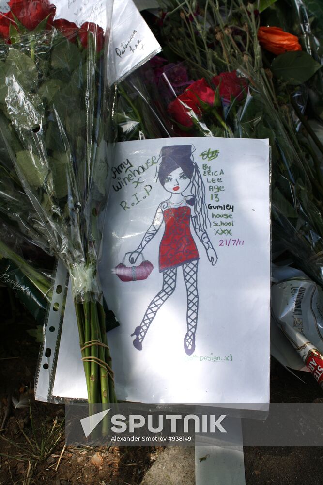 Near Amy Winehouse's residence in London