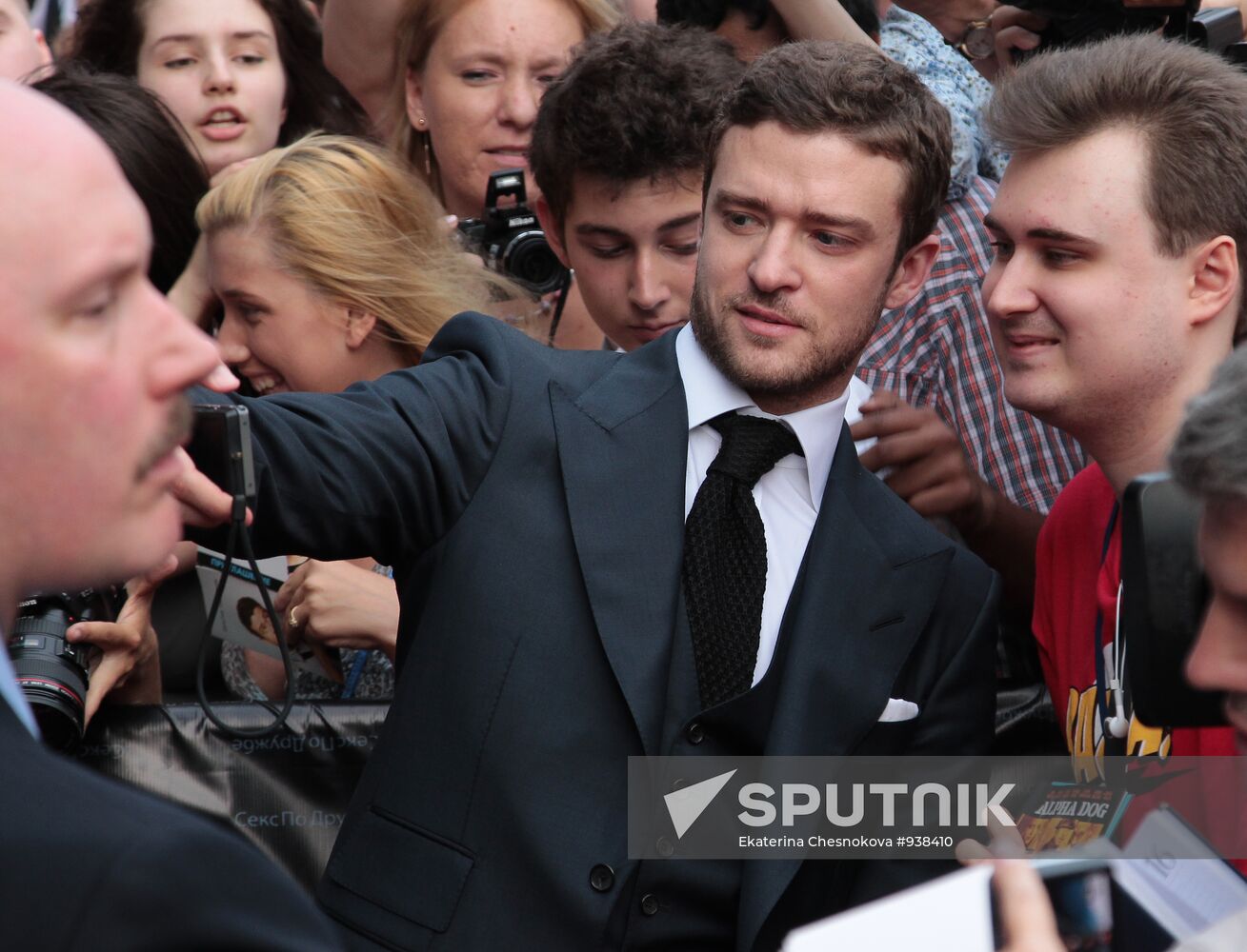 "Friends with Benefits" movie premiered in Moscow