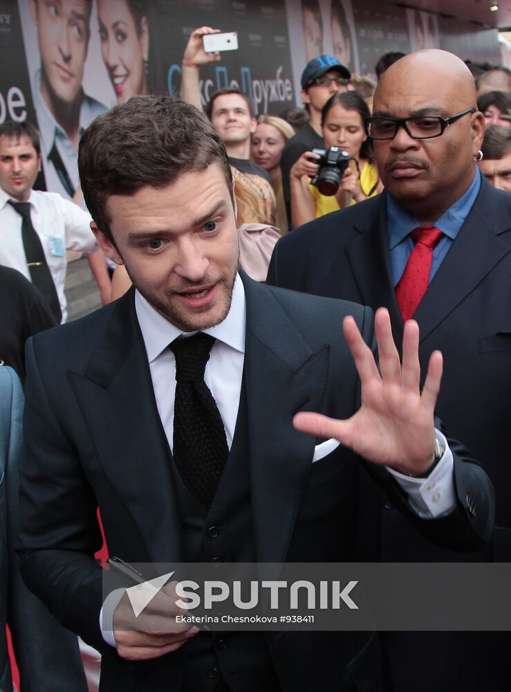 "Friends with Benefits" movie premiered in Moscow