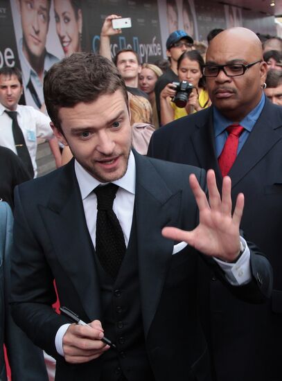 "Friends with Benefits" movie premiered in Moscow