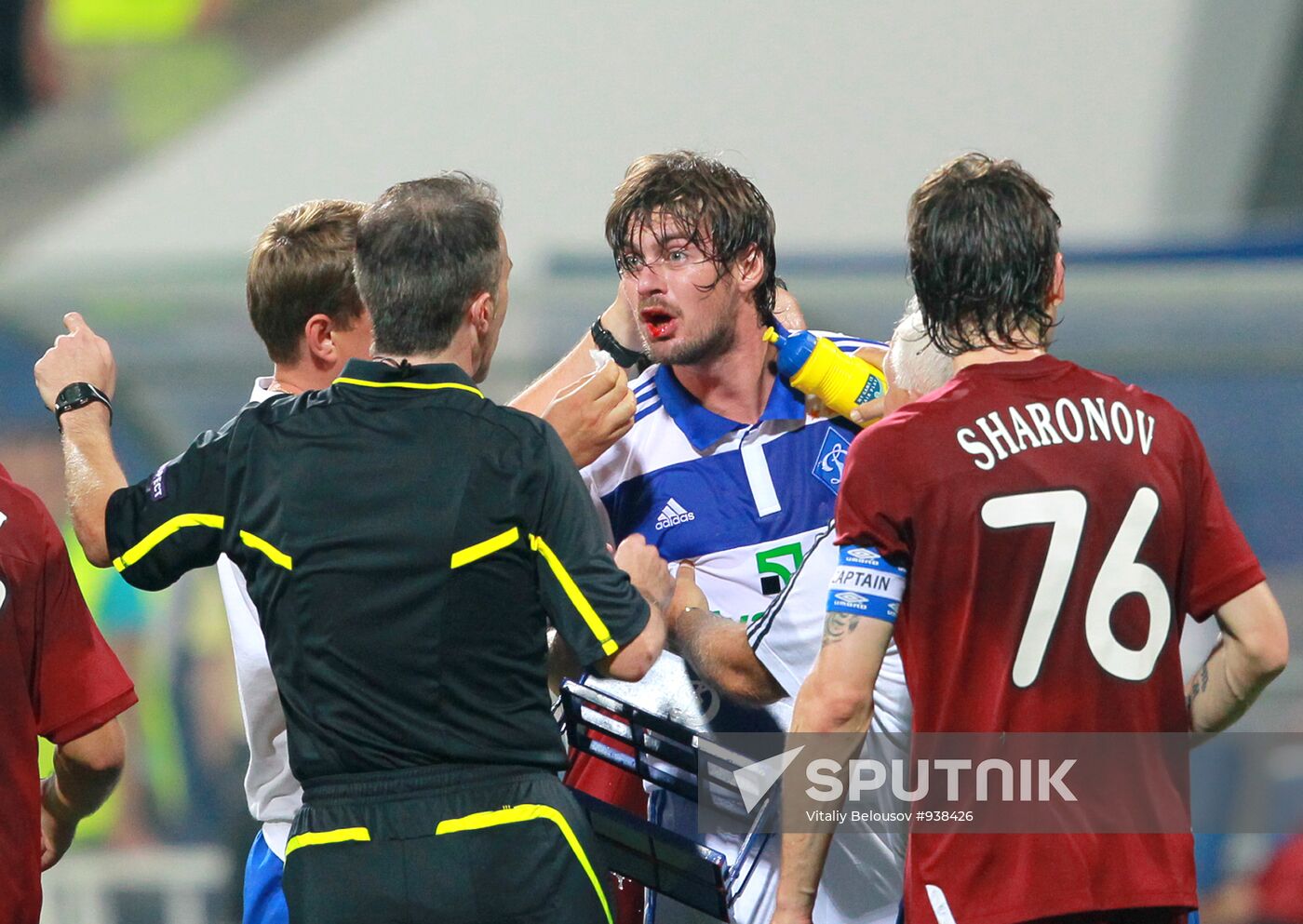Football. Champions League. Match "Dynamo" (Kiev) - "Rubin"
