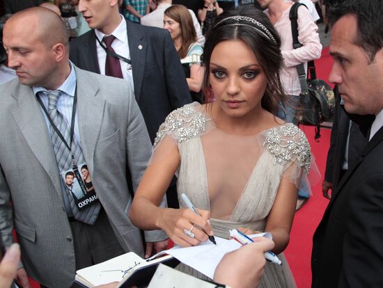 Premiere of film "Friends with Benefits" in Moscow