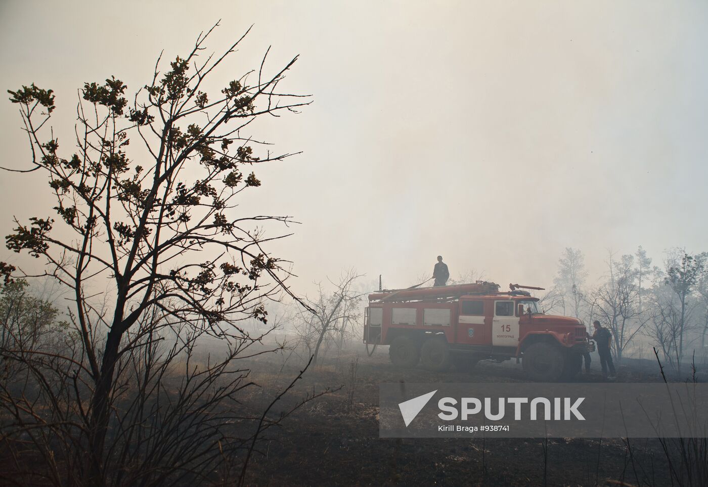 Wildfires hit Volgograd Region