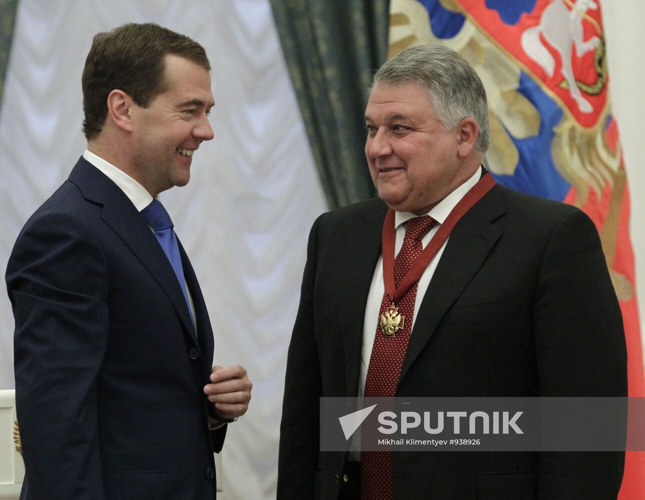 Dmitry Medvedev gives state awards in Kremlin