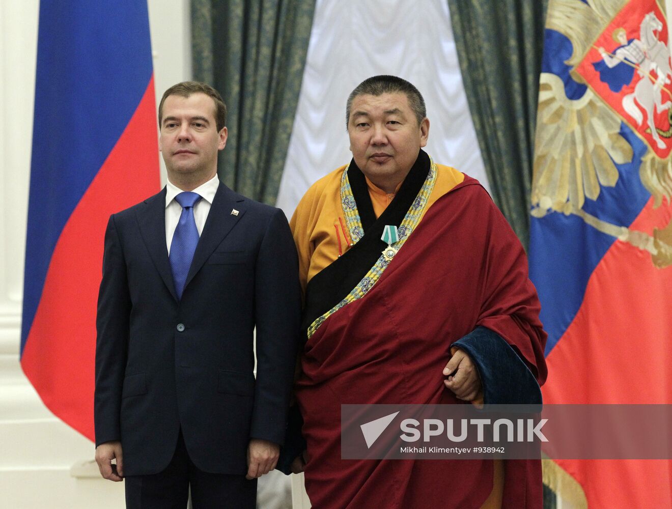 Dmitry Medvedev gives state awards in Kremlin
