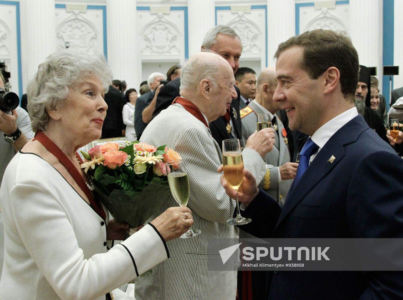 Dmitry Medvedev gives state awards in Kremlin