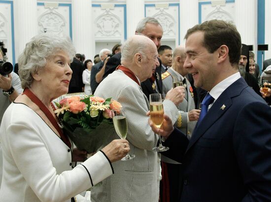 Dmitry Medvedev gives state awards in Kremlin