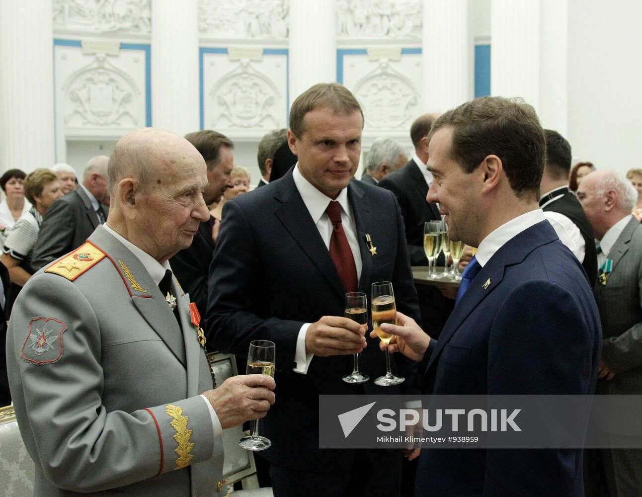 Dmitry Medvedev gives state awards in Kremlin