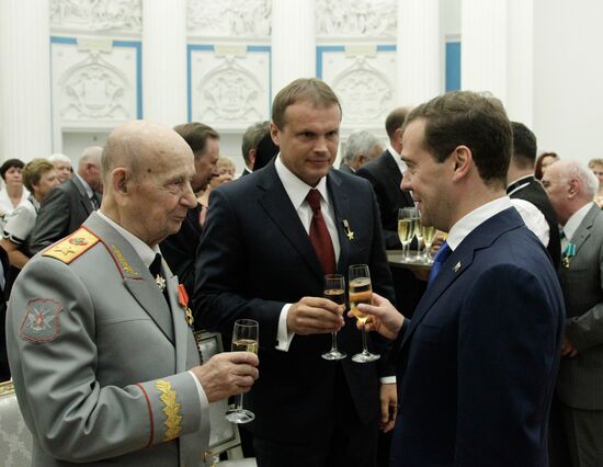 Dmitry Medvedev gives state awards in Kremlin