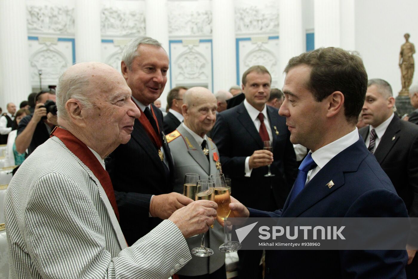 Dmitry Medvedev gives state awards in Kremlin
