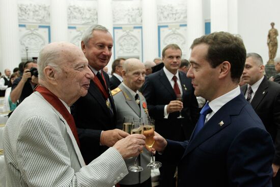 Dmitry Medvedev gives state awards in Kremlin