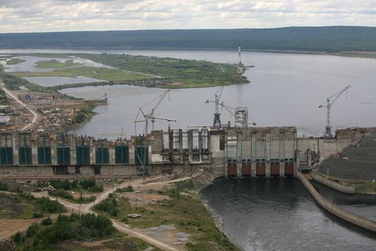 Construction of Boguchansk HPP