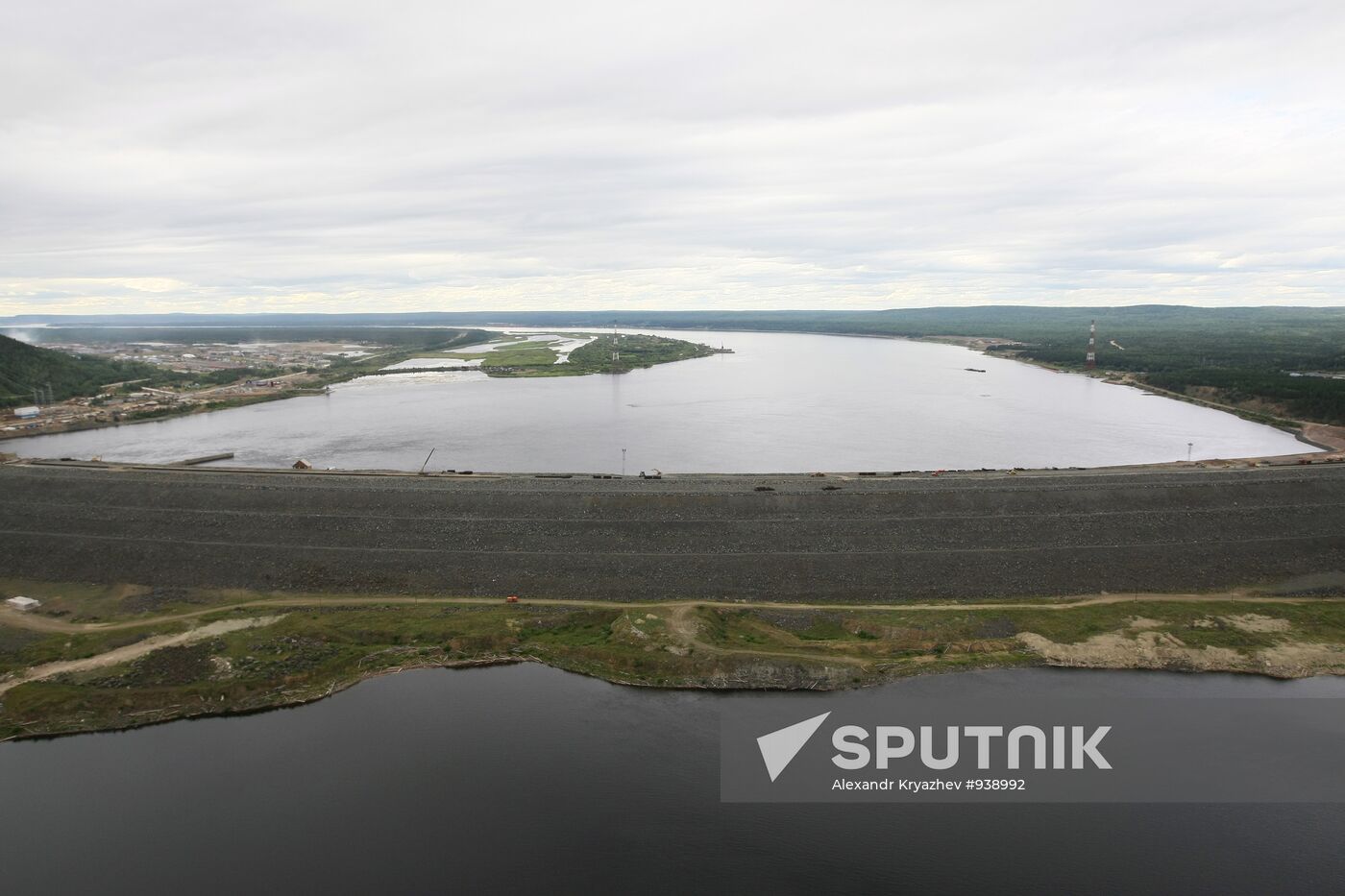 Construction of Boguchansk HPP