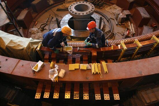 Construction of Boguchansk HPP
