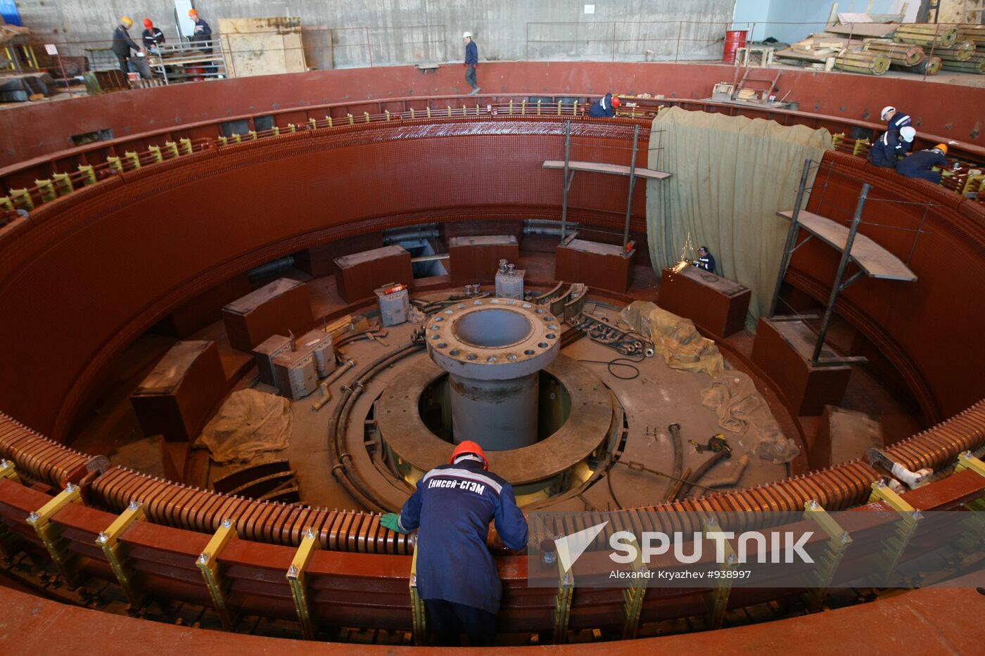 Construction of Boguchansk HPP